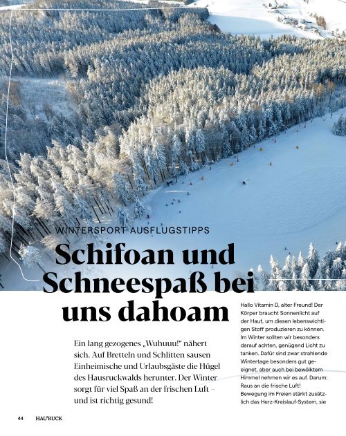 HAU'RUCK - Das Hausruckwald-Magazin / Winter 2021