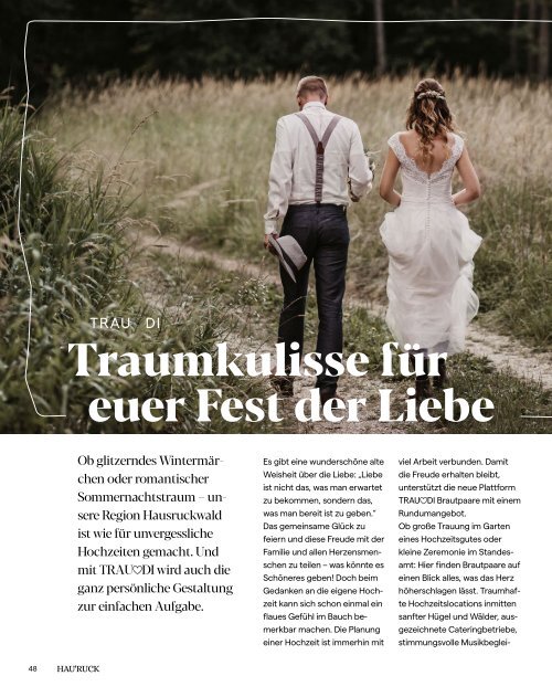 HAU'RUCK - Das Hausruckwald-Magazin / Winter 2021