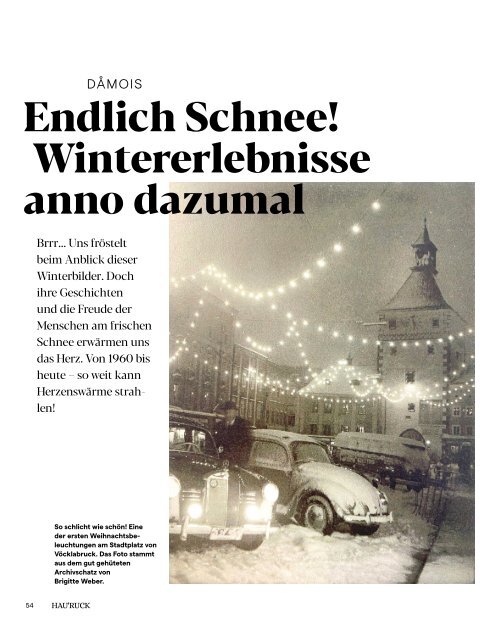 HAU'RUCK - Das Hausruckwald-Magazin / Winter 2021