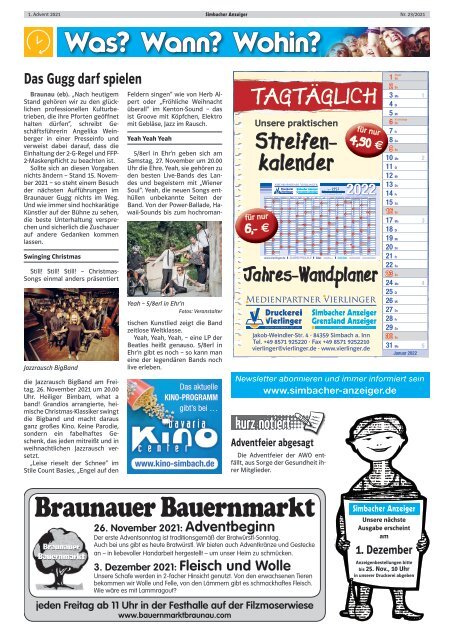 1. Advent 21 Simbacher Anzeiger