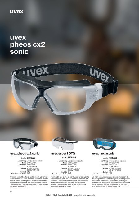 Katalog UVEX Construction 2021