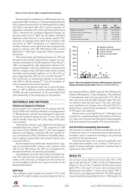 Evidence base and patients' perspective - World Journal of ...