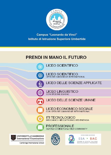 Materiale informativo dei percorsi presenti al Campus DaVinci per l'A.S. 2023-2024