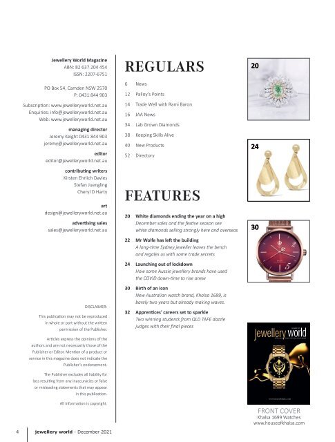 Jewellery World Magazine - December 2021