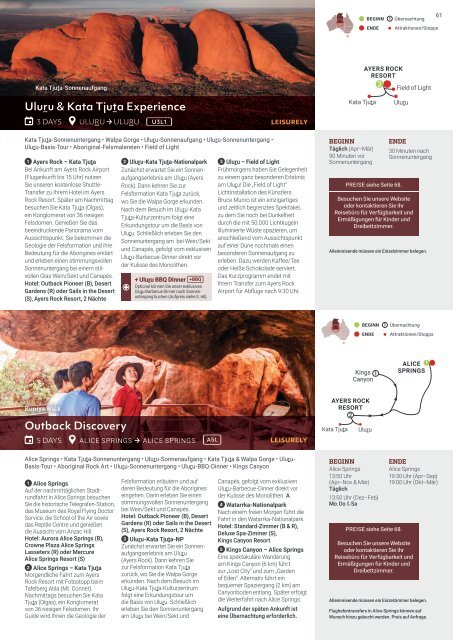 AAT Kings Gruppenreisen & Kurztouren in Australien und Neuseeland 2022/23