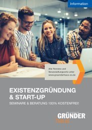 Gründerhaus - Seminare & Beratung 100% kostenfrei!