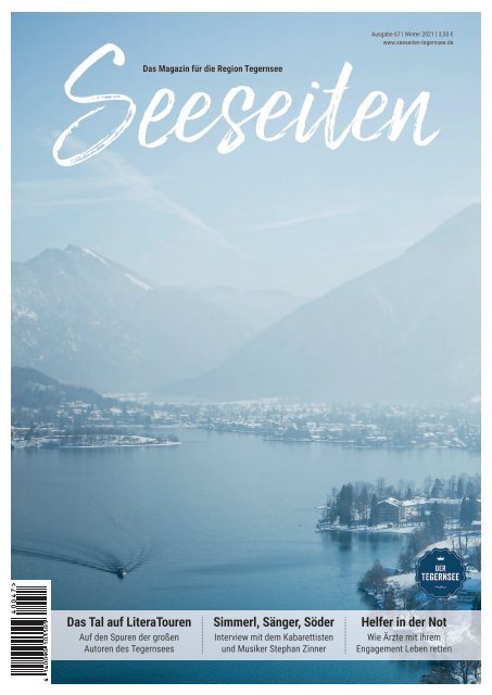 Seeseiten – das für 2021 die Region Nr. Winter 67, Magazin Ausgabe Tegernsee