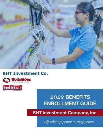 BHT Investment - 2022 Employee Benefit Guide