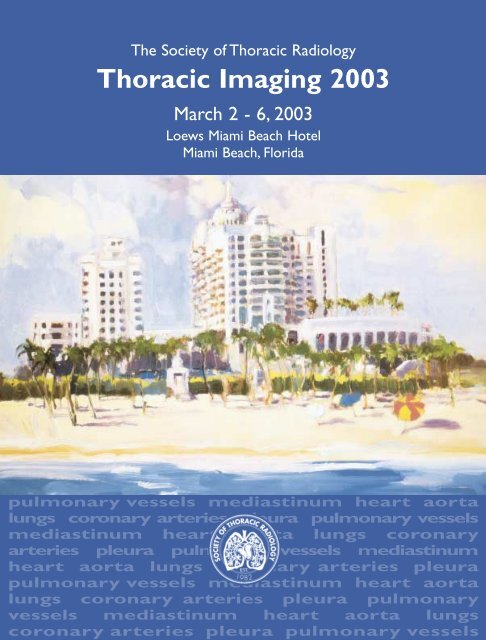 Thoracic Imaging 2003 - Society of Thoracic Radiology