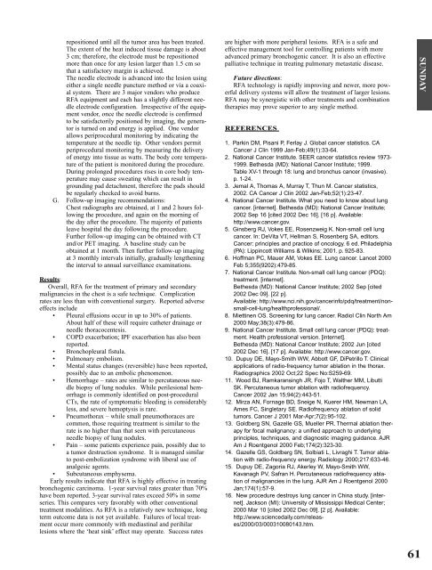 Thoracic Imaging 2003 - Society of Thoracic Radiology