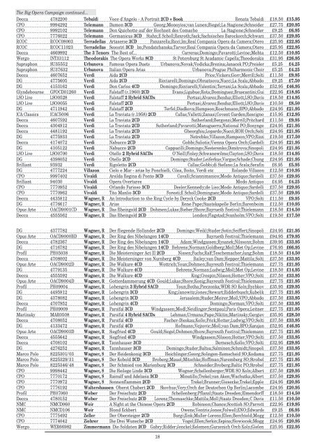 MARCH 2012 LIST This monthly listing is available to ... - Europadisc