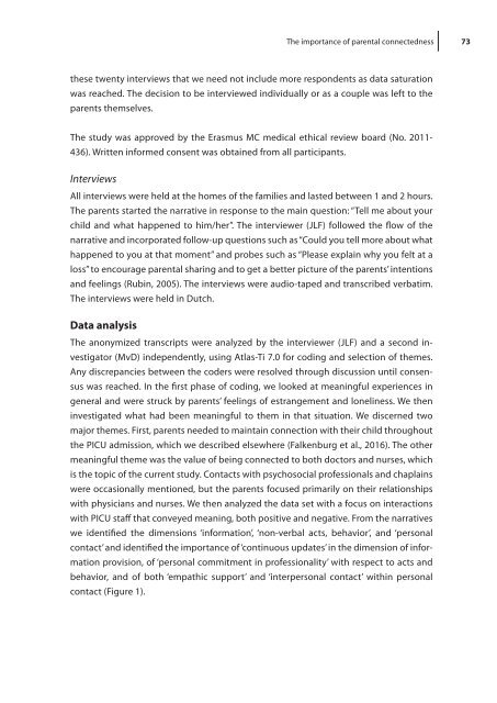 Unveiling a fragile spirituality: Experiences of connectedness in pediatric palliative care