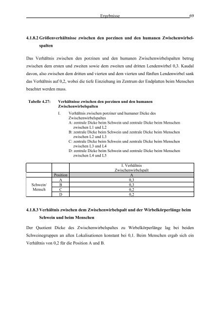 Morphometrie und Gefäßdarstellung der porcinen Lendenwirbelsäule