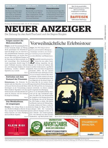Neuer Anzeiger 26. November