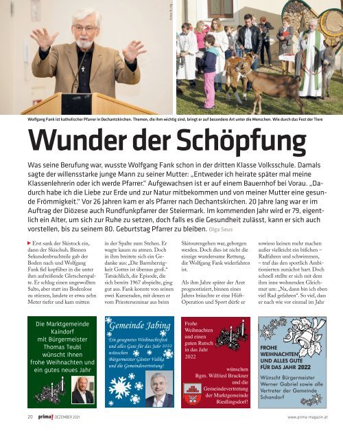 Prima Magazin - Ausgabe Dezember 2021