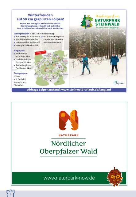 Freizeitmagazin  Oberpfälzer  Wald  Winter 2021/2022