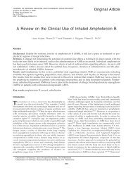 A Review on the Clinical Use of Inhaled Amphotericin B