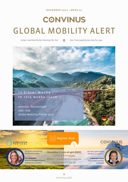 CONVINUS Global Mobility Alert Week 47