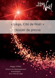Dossier de presse - Liège Cité de Noël 2021