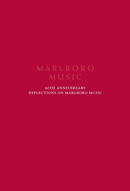 Right click here and “save as” to download - Marlboro Music