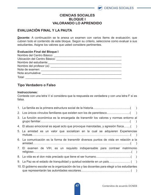 Guía del Docente Ciencias Sociales 7mo