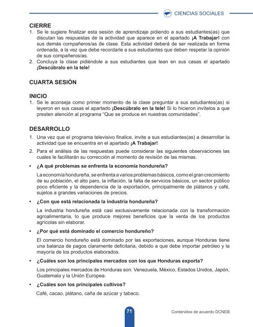 Guía del Docente Ciencias Sociales 7mo