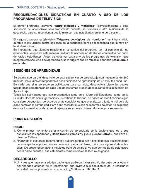 Guía del Docente Ciencias Sociales 7mo