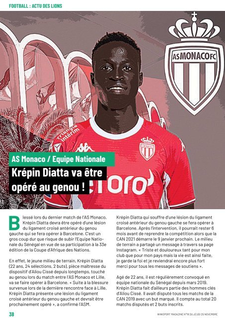 wiwsport Magazine n°19 - 25 novembre 2021