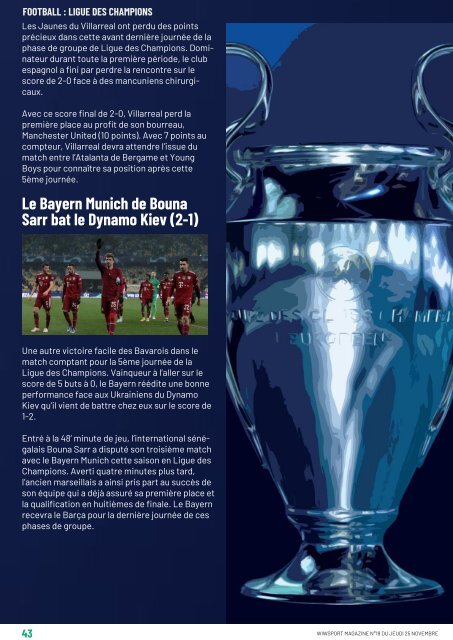 wiwsport Magazine n°19 - 25 novembre 2021