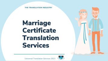 Marriage Certificate Translation Services