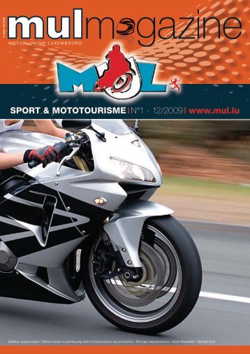 SPORT & MOTOTOURISME IN°1 - Motor-Union Luxembourg