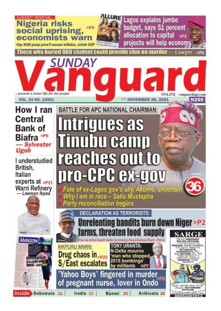 Nigerian News, Latest Nigeria In News. Nigeria News. Your online Nigerian  Newspaper.: APC chieftain to Tinubu: Create jobs — don't share cash to  cushion subsidy removal