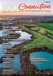 Selwyn Connection Magazine Issue 9 - Summer 2021