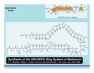 Synthesis of the ABCDEFG Ring System of Maitotoxin