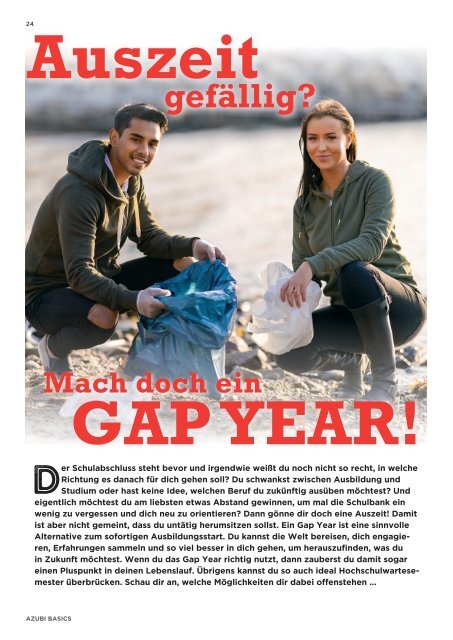 Azubi Basics Ausbildungs-Wissensmagazin Niedersachsen 2021/22 - Ausgabe 367AB