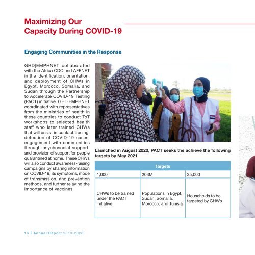 The Year of COVID-19: Combating the Pandemic in the Eastern Mediterranean 