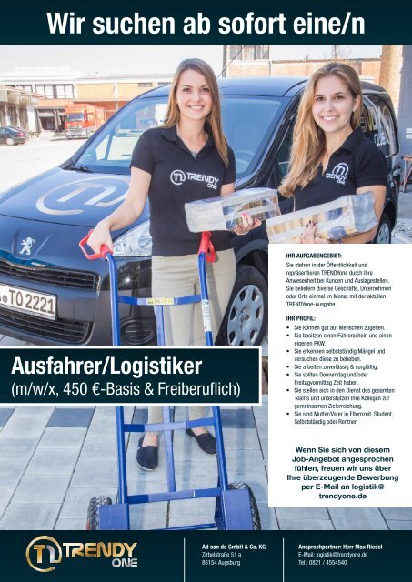 TRENDYone | Das Magazin – Augsburg – Dezember 2021