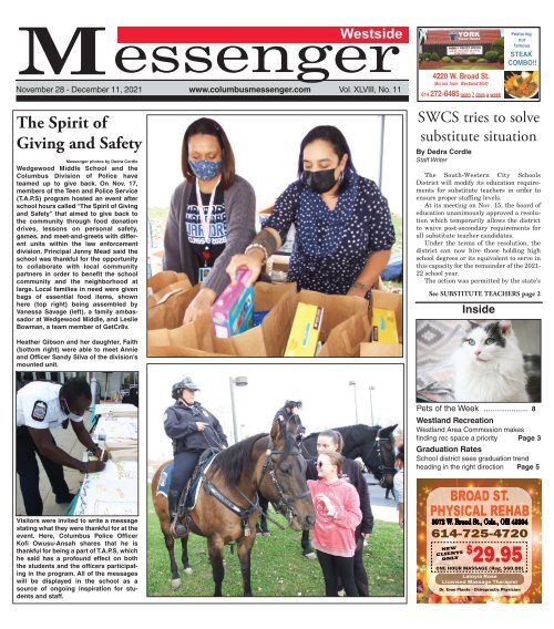 Westside Messenger - November 28th, 2021