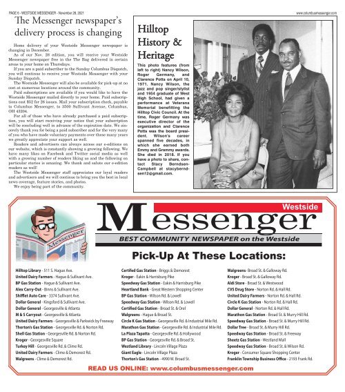 Westside Messenger - November 28th, 2021