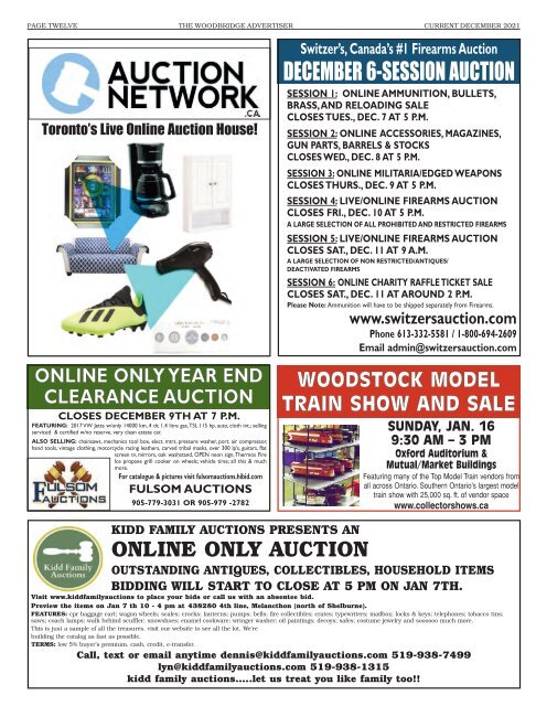 Woodbridge Advertiser/AuctionsOntario.ca - 2021-11-29