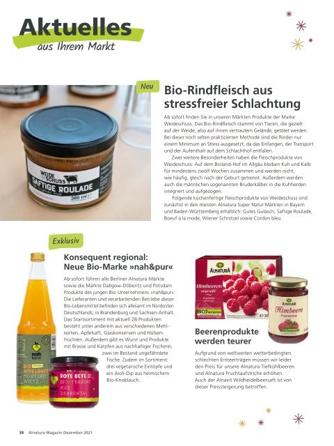 Alnatura Magazin Dezember 2021