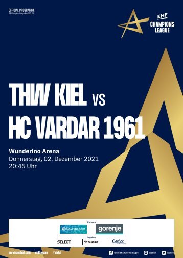 ZEBRA Hallenheft THW Kiel vs. HC Vardar 1961, 02.12.2021 in Kiel
