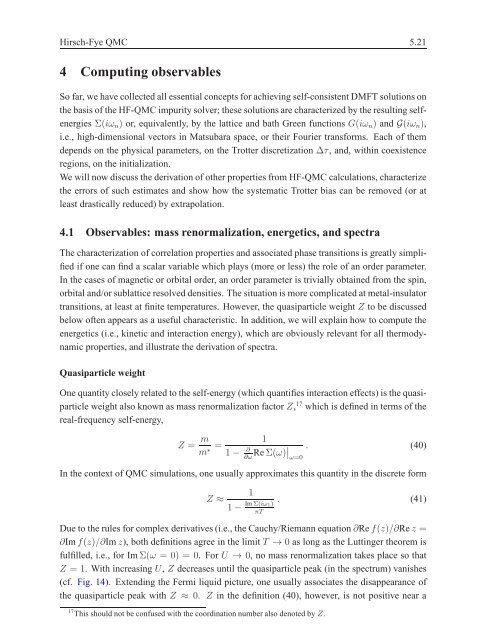 5 Hirsch-Fye quantum Monte Carlo method for ... - komet 337