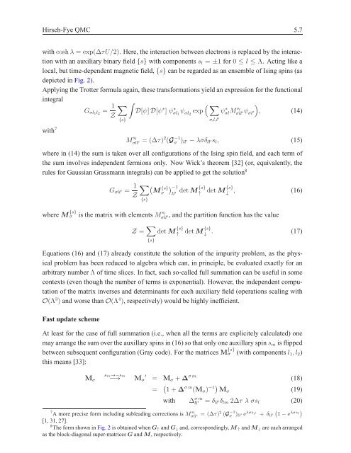5 Hirsch-Fye quantum Monte Carlo method for ... - komet 337
