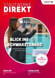 Stadtwerke direkt - Das Kundenmagazin der Stadtwerke Konstanz, Ausgabe 4/2021