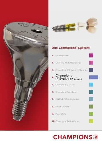 Produktkatalog Champions (R)Evolution Prothetik