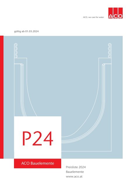 ACO Österreich Bauelemente Preisliste 2024 - Kapitel 4 Punktentwässerung