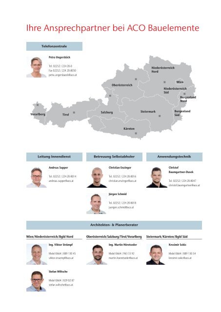 ACO Österreich Bauelemente Preisliste 2024 - Gesamt