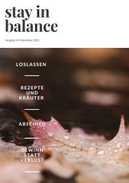 Stay in balance 14. Ausgabe