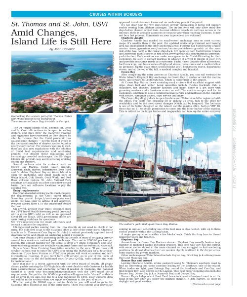 Caribbean Compass Yachting Magazine - December 2021